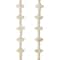 White Stone Cross Beads, 15mm by Bead Landing™
